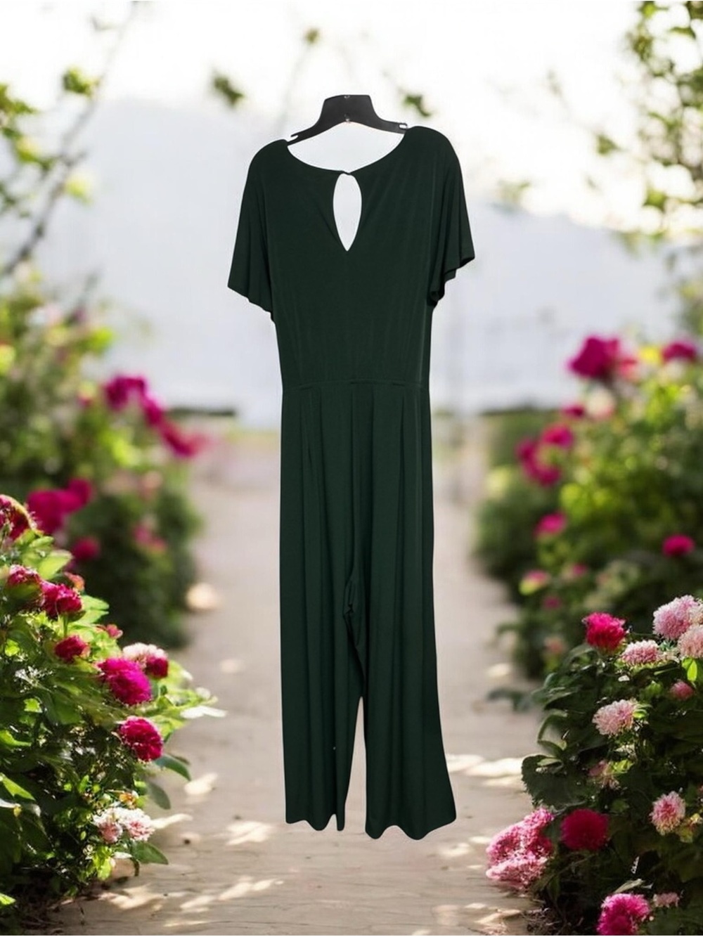Lane Bryant Dark Green Jumpsuit